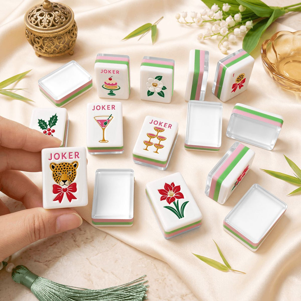 Glam Holiday Mahjong Set