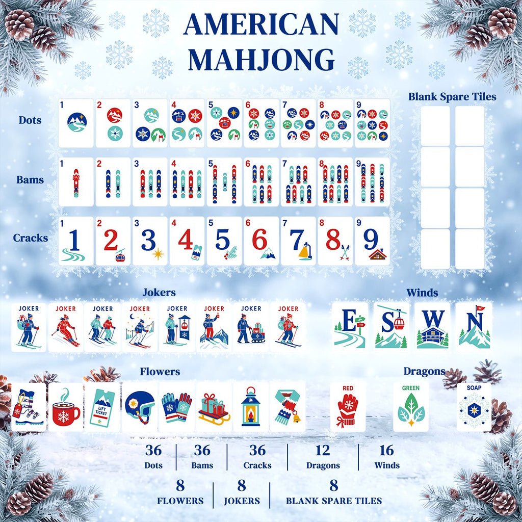 Après-Ski Winter Mahjong Set