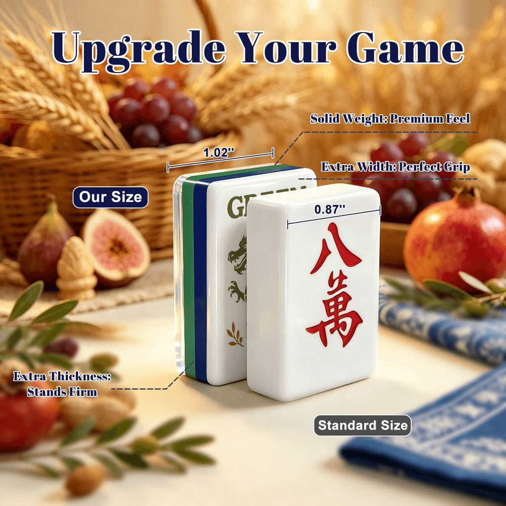 Earthy Botanical Mahjong Set