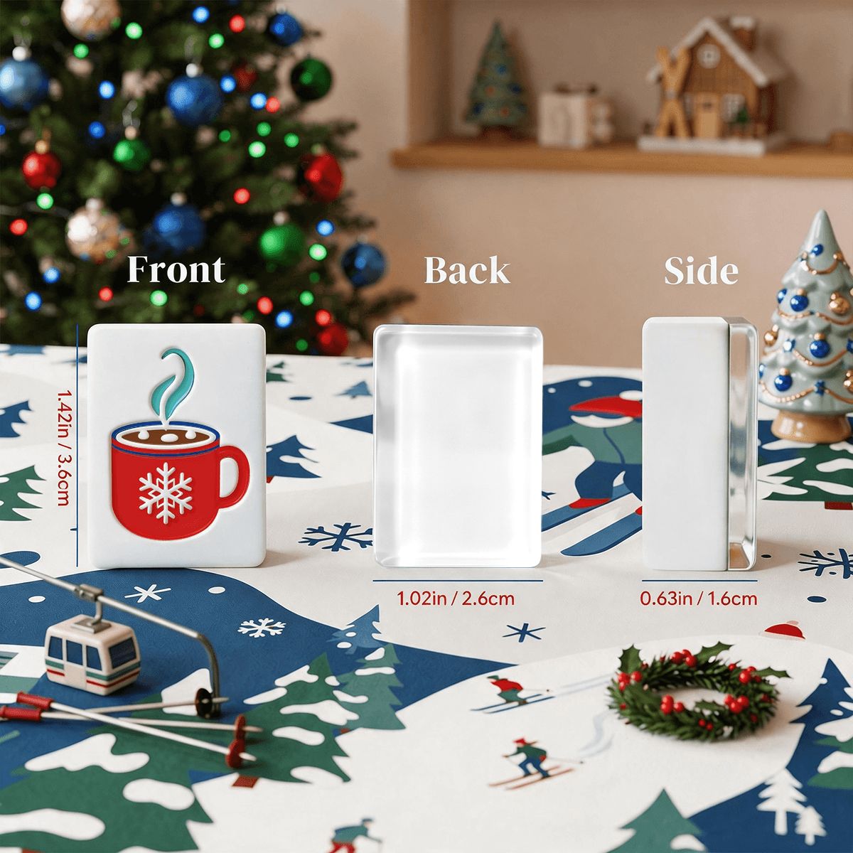 Alpine Slopes Christmas Mahjong Set