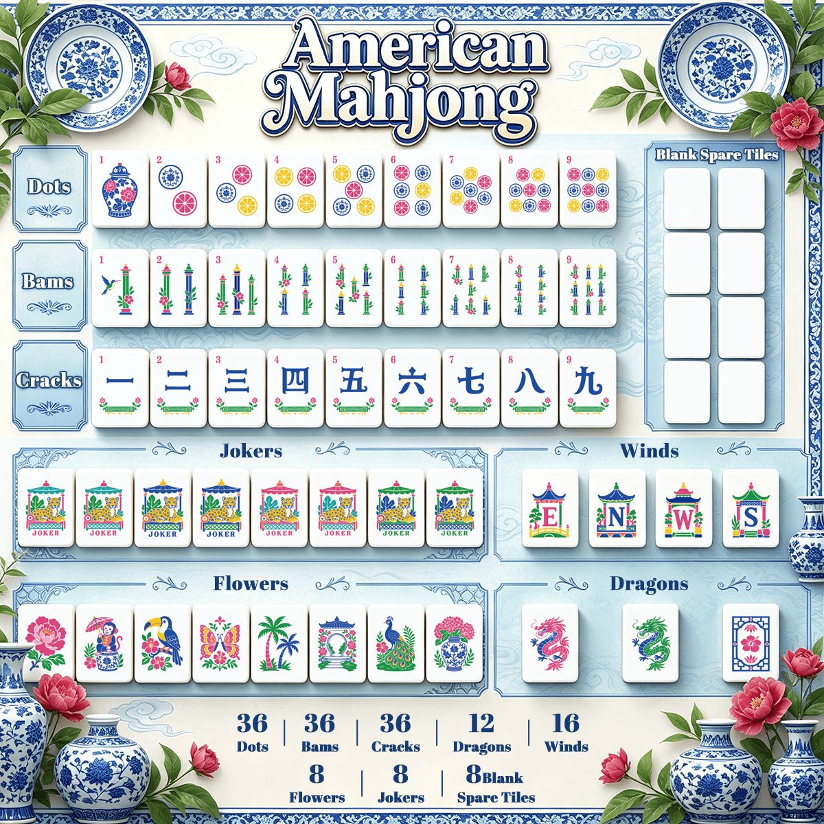 Chinoiserie Chic Mahjong Set