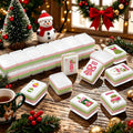 Pink Christmas Mahjong Set