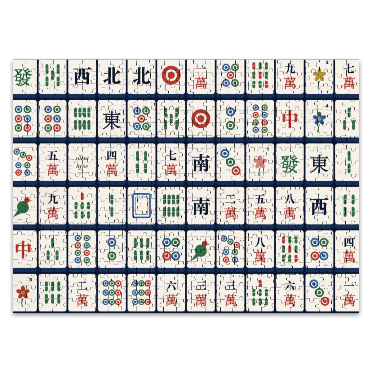 Finished mahjong tiles jigsaw puzzle