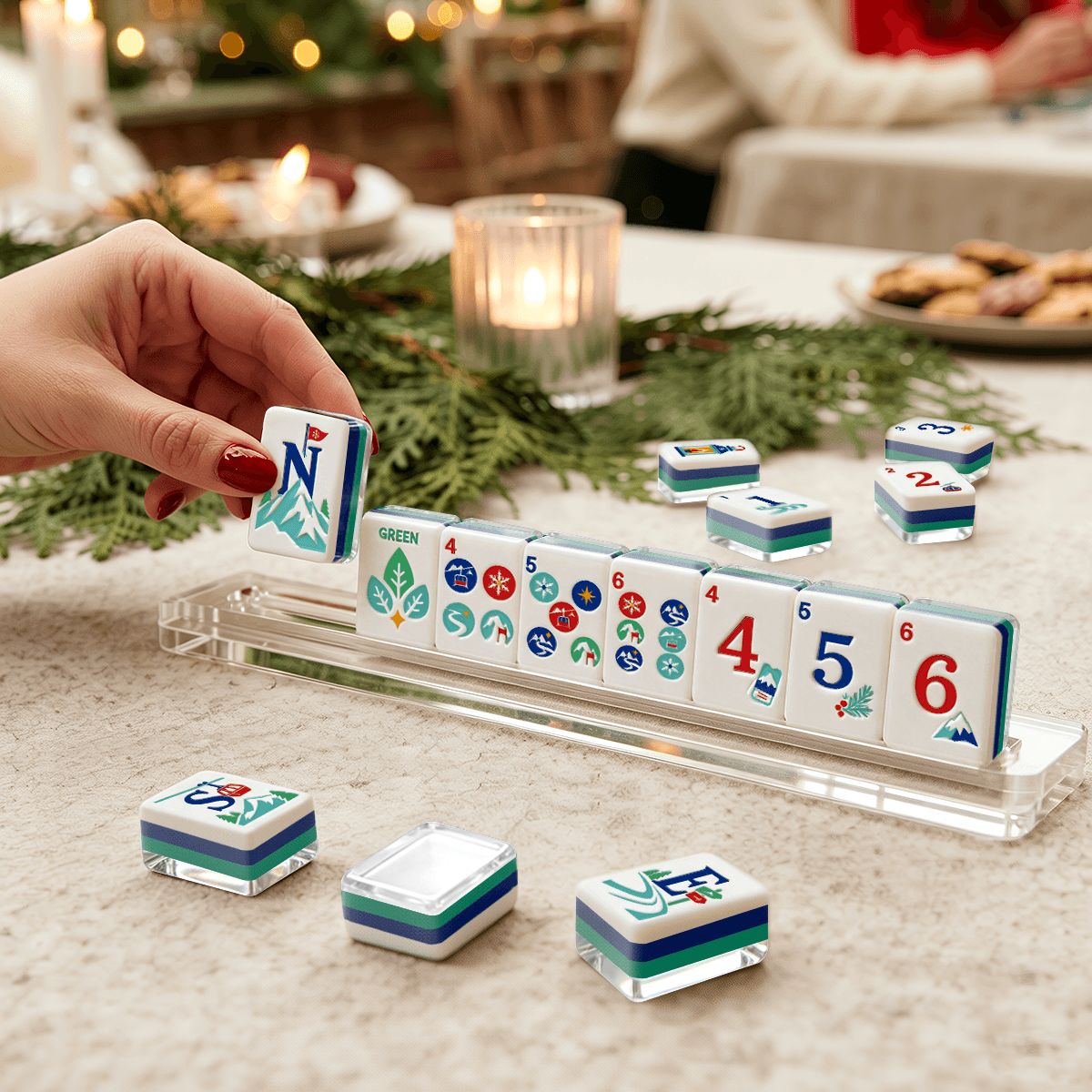 Après-Ski Winter Mahjong Set