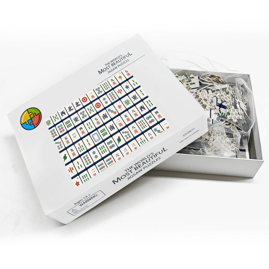 Puzzle pieces in the box