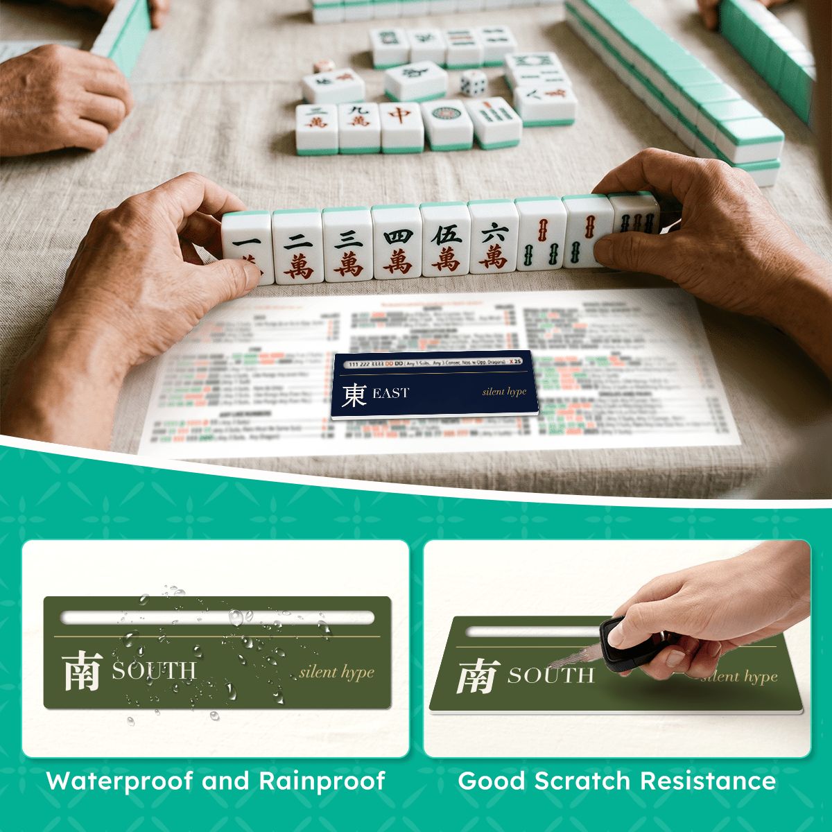 Using a line reader on a mahjong card