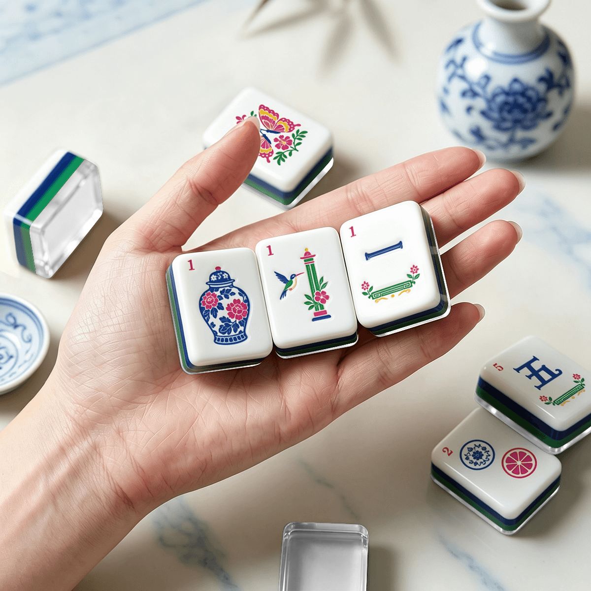 Chinoiserie Chic Mahjong Set