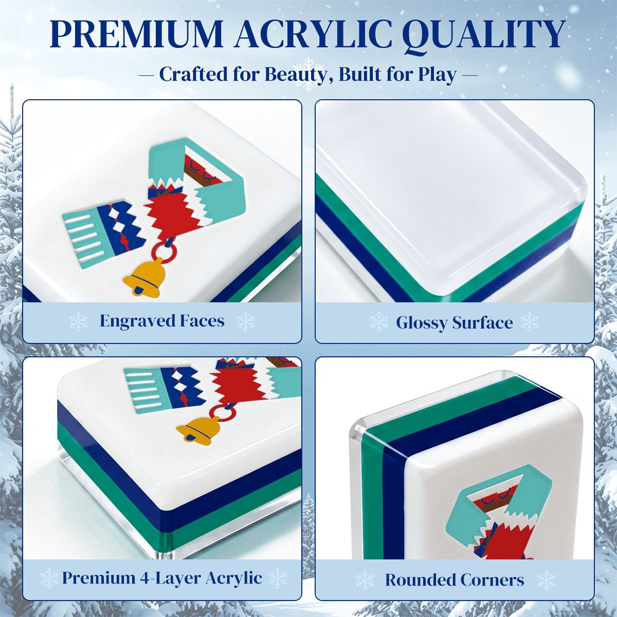 Après-Ski Winter Mahjong Set