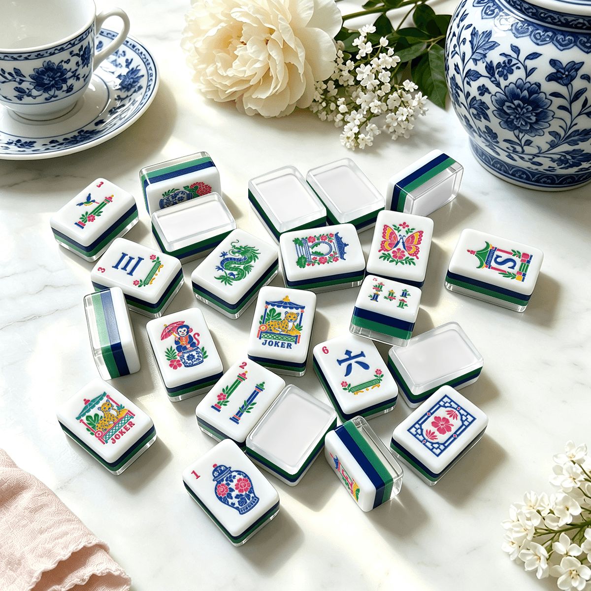 Chinoiserie Chic Mahjong Set