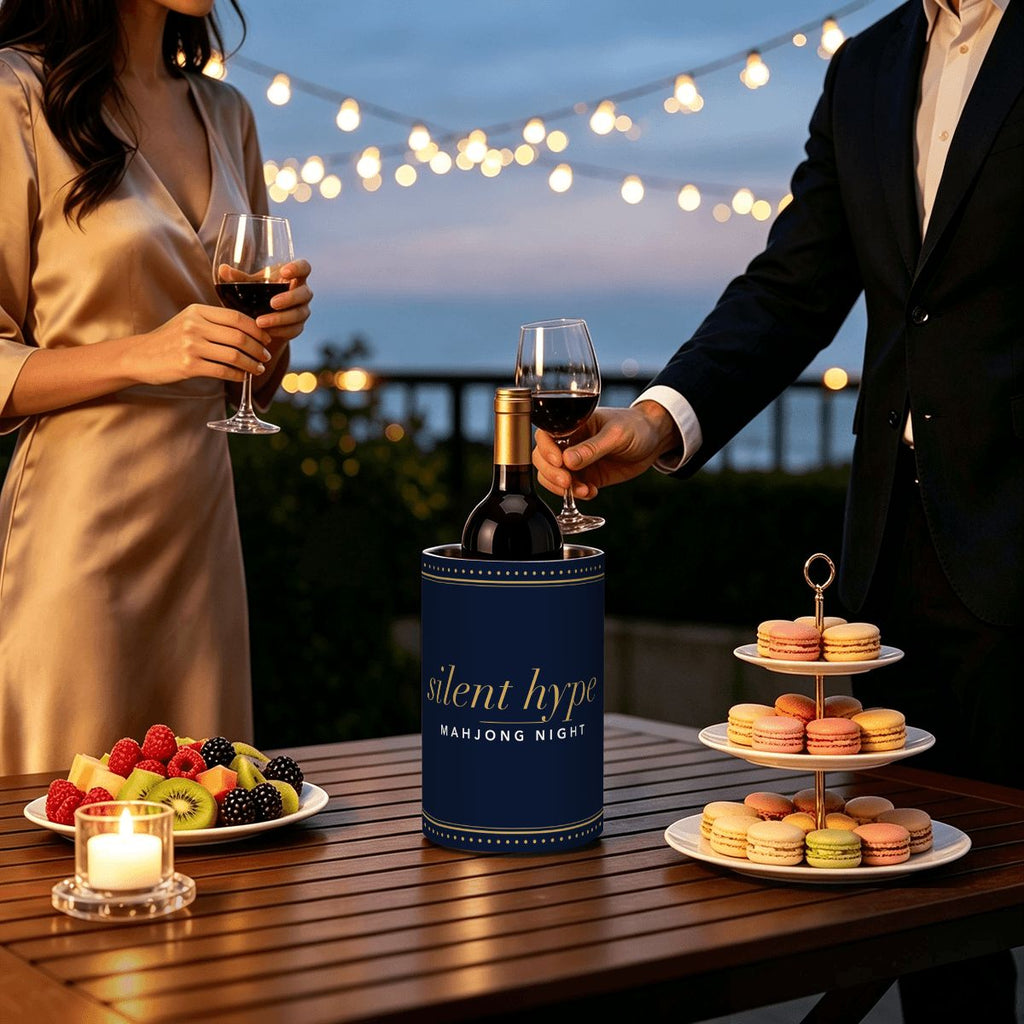 Wine chiller at an evening party
