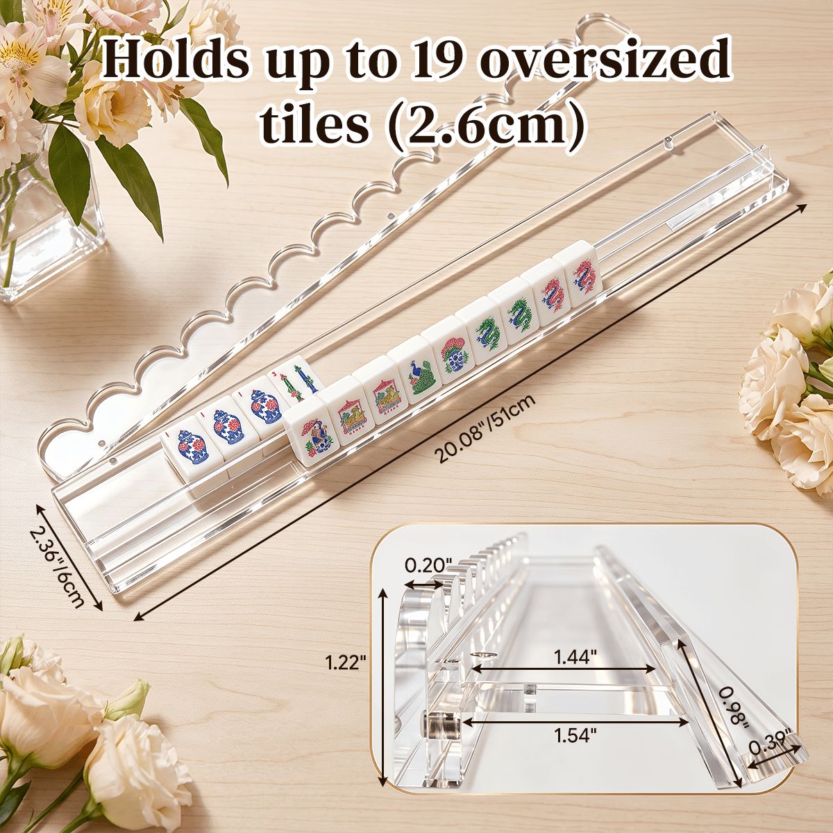 Mahjong Racks & Pushers, Set of 4