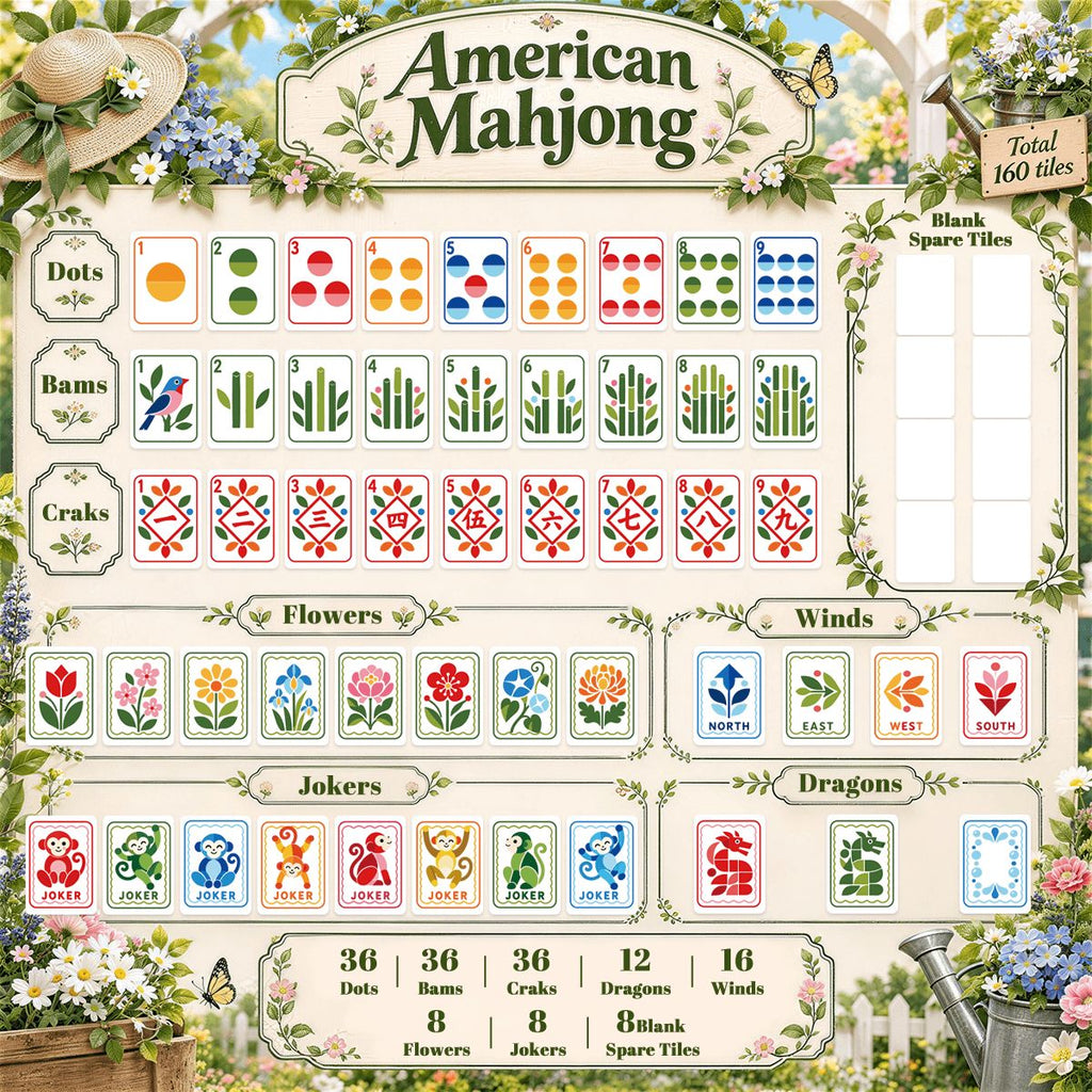Modern Folk Mahjong Set