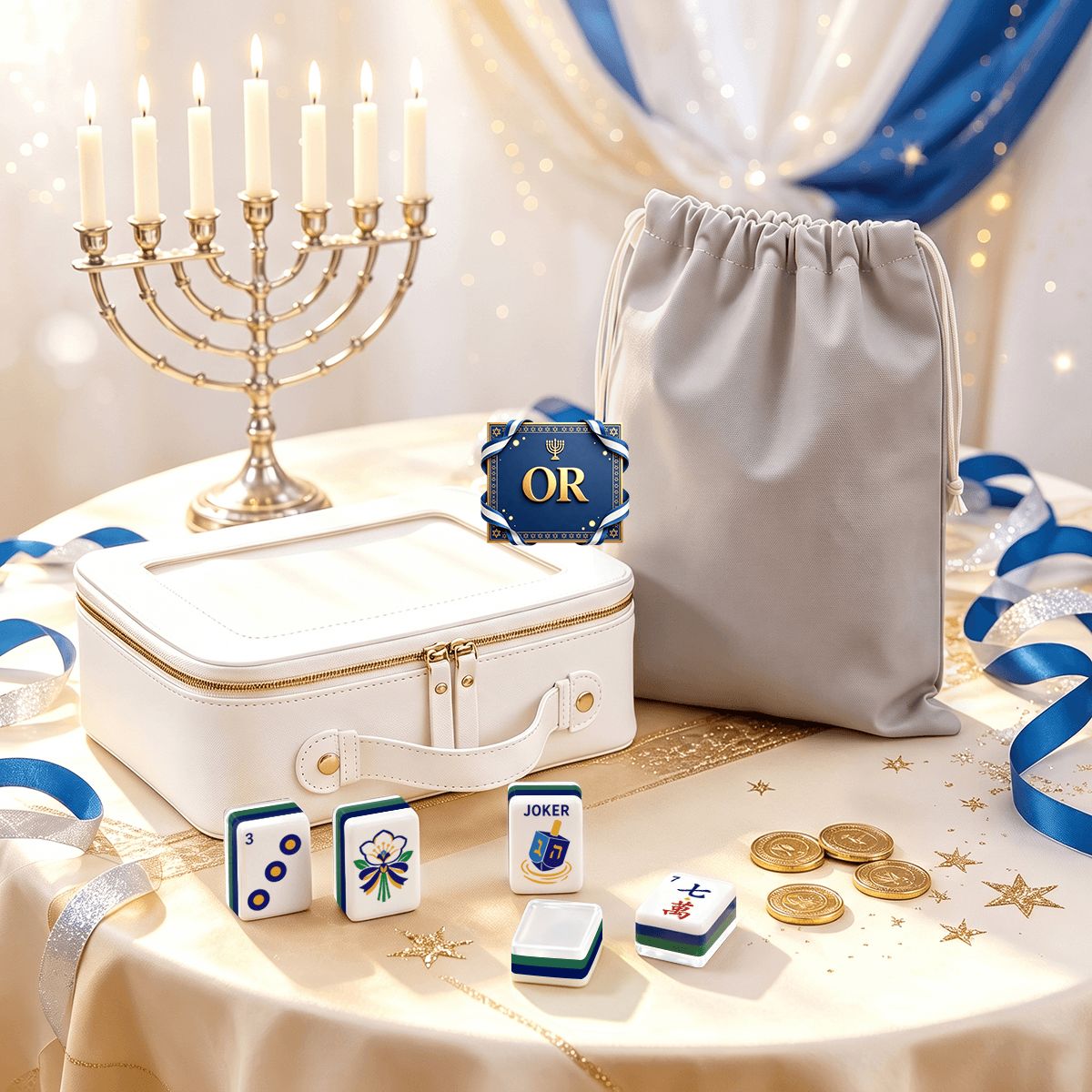 Heritage Hanukkah Mahjong Set