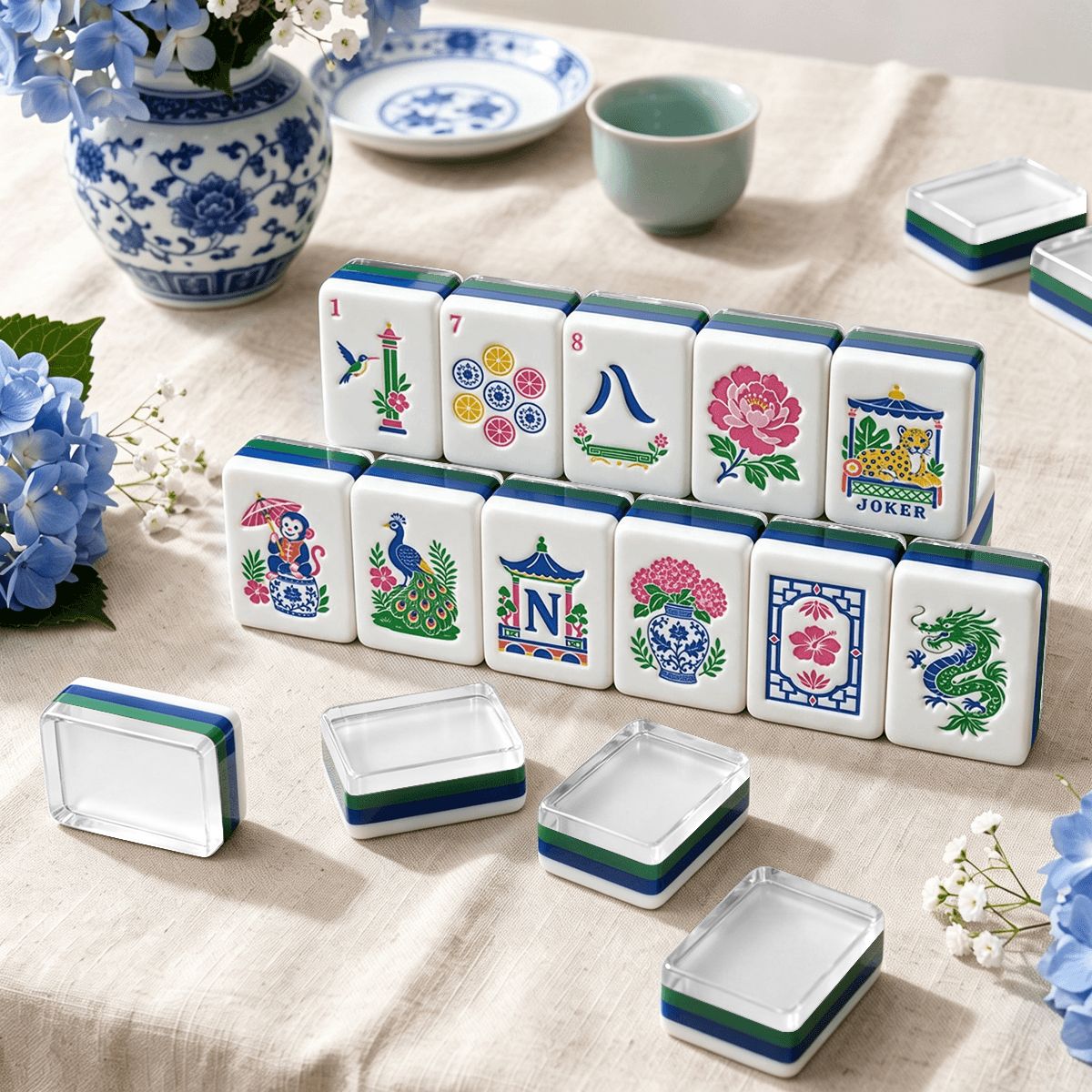 Chinoiserie Chic Mahjong Set