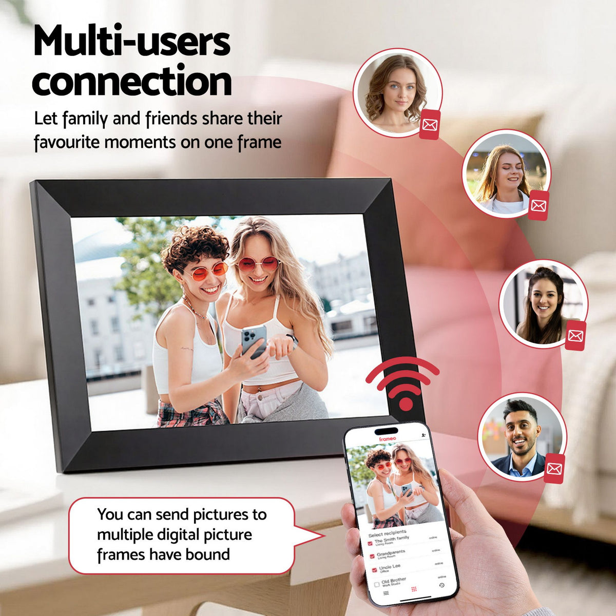 Artiss 10.1 inch WiFi digital photo frame