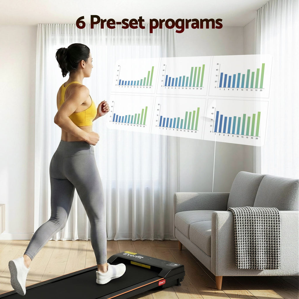 Everfit 3-in-1 Walking Pad Treadmill, 12% Incline, 38cm Belt