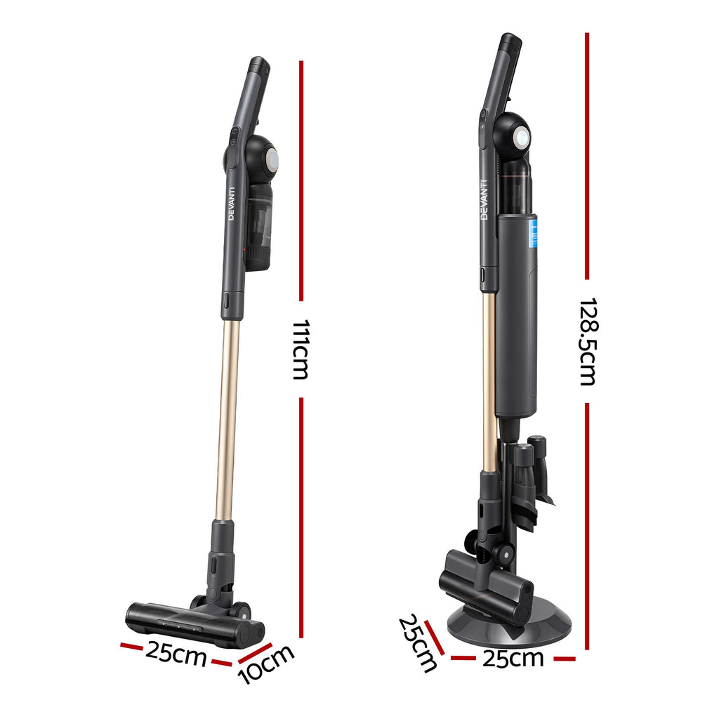 Devanti cordless stick vacuum with auto-empty station