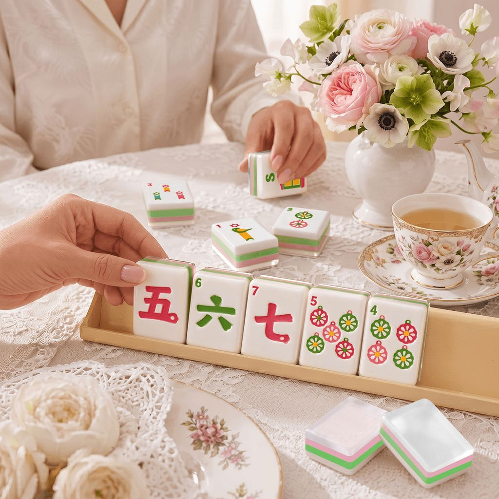 Scandi Folk Christmas Mahjong Set