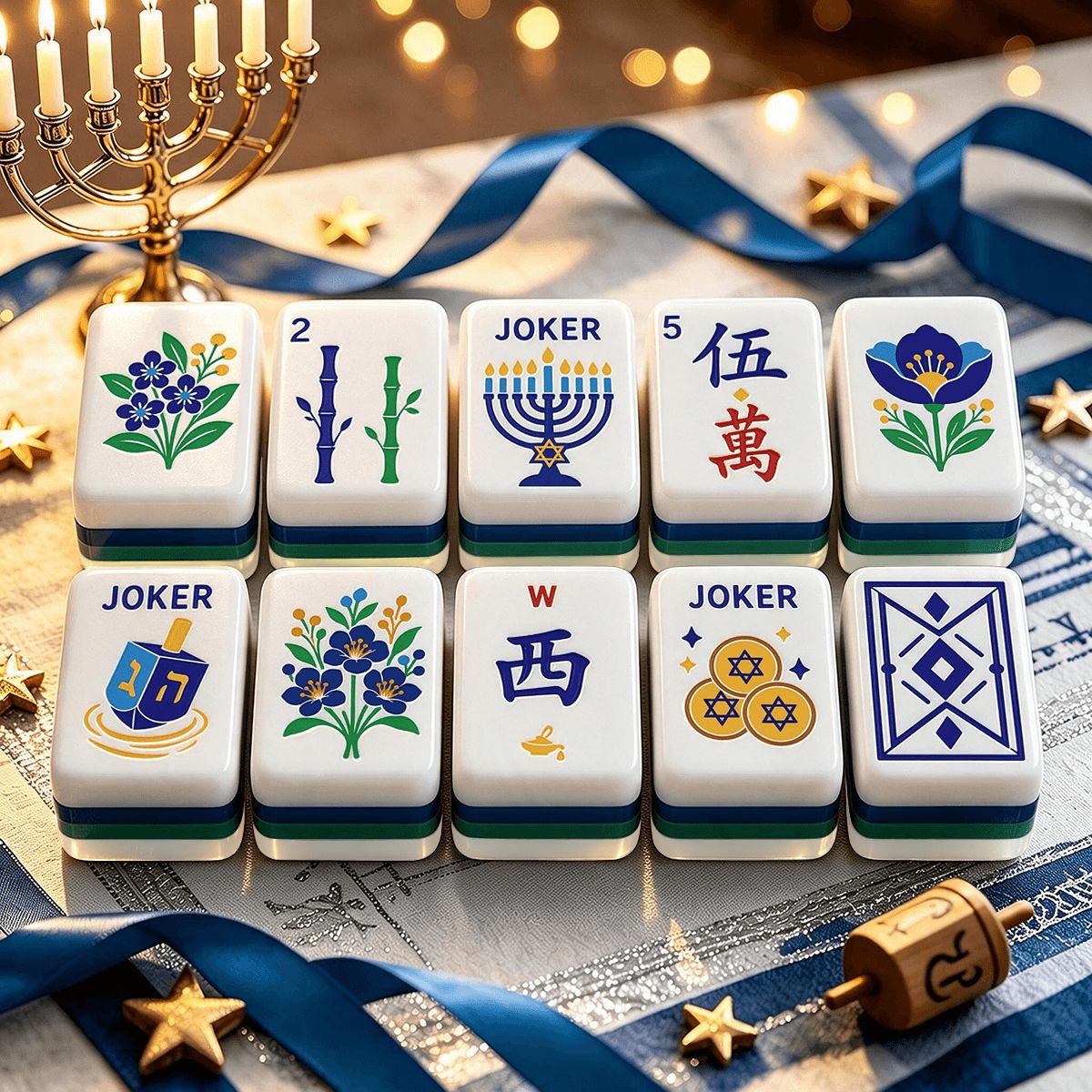 Heritage Hanukkah Mahjong Set