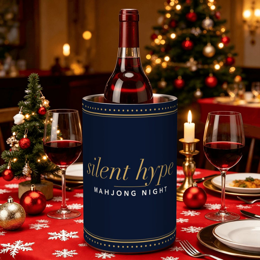 silent hype wine chiller on a Christmas table