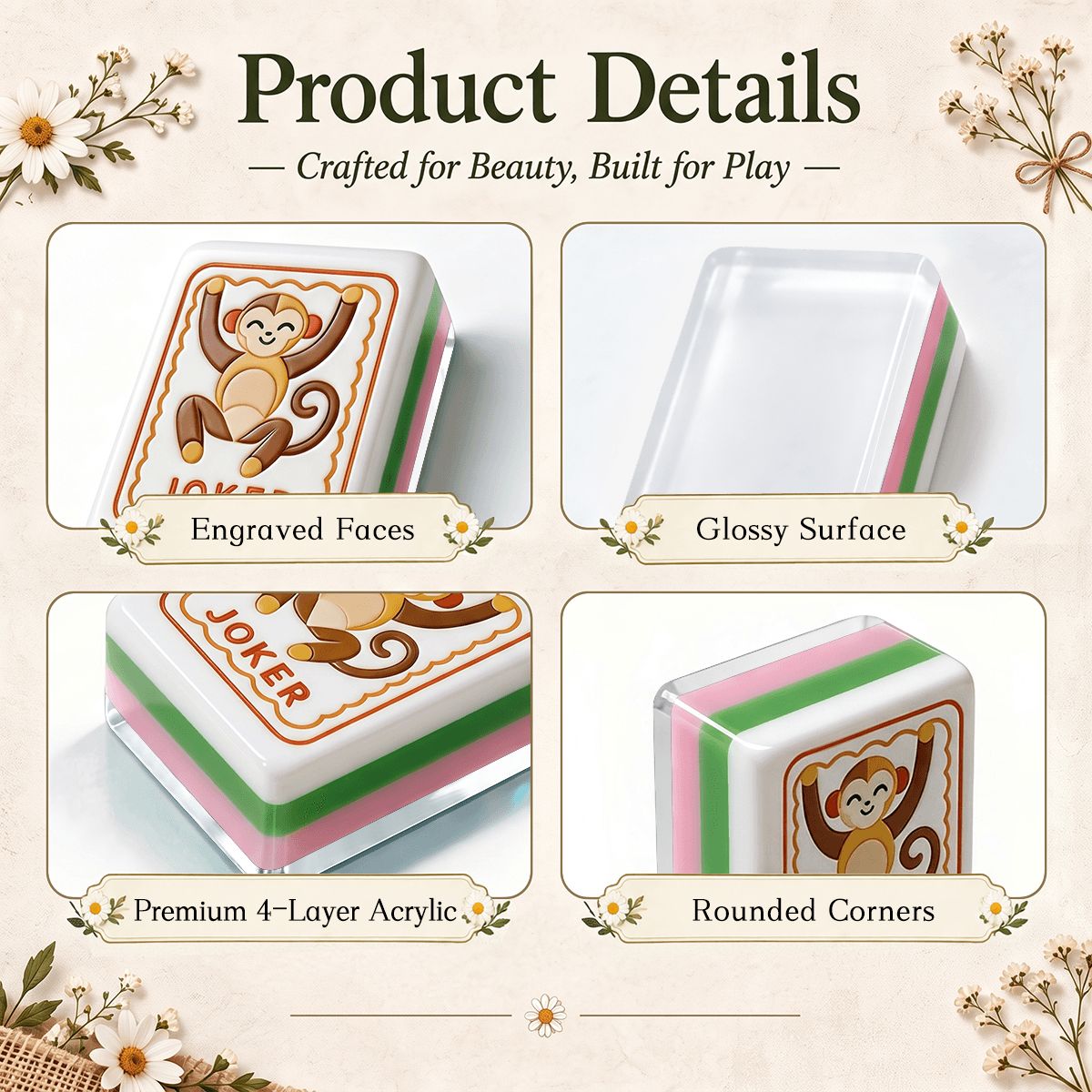 Modern Folk Mahjong Set