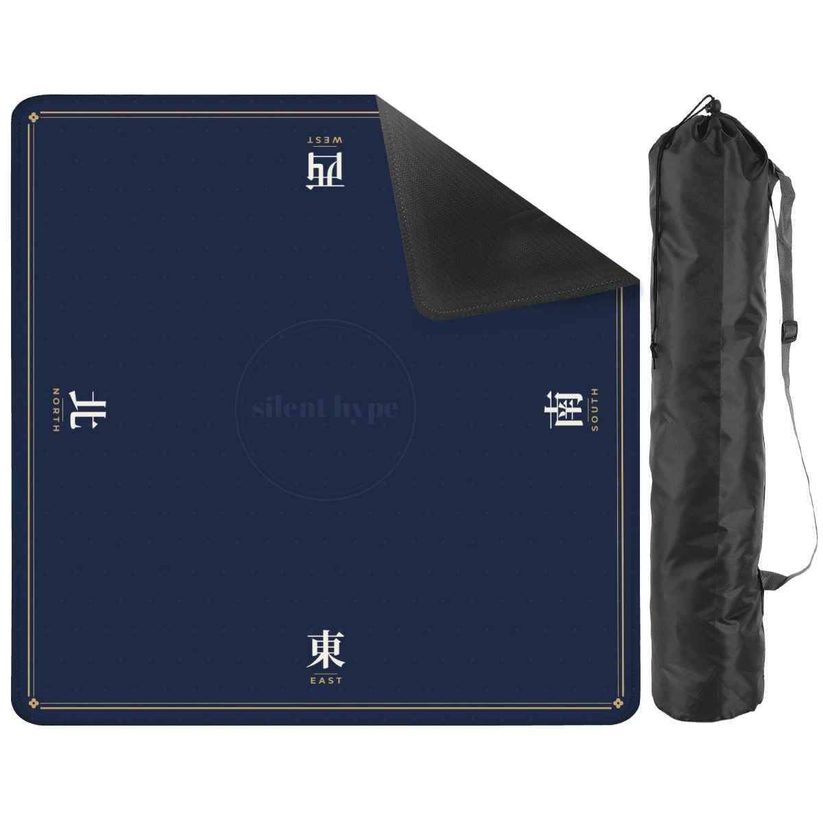 Seat Winds Mahjong Mat, Navy, Classic (84 cm)