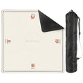 Cream seat winds mahjong mat with its black storage bag